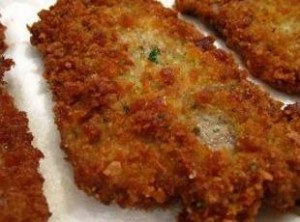 breaded beef steak