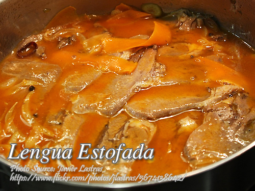 lengua estofada