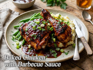 Baked Chicken with Barbecue Sauce Baked Chicken with Barbecue Sauce Pin It!