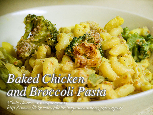 Baked Chicken and Broccolli Pasta
