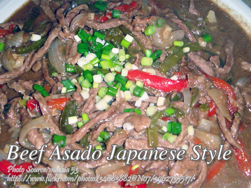 Beef Asado Japanese Style