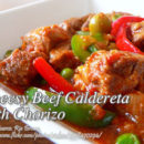 Beef Caldereta with Chorizo