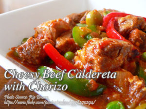 Beef Caldereta with Chorizo