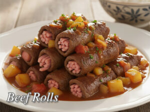 Beef Rolls Pin It!