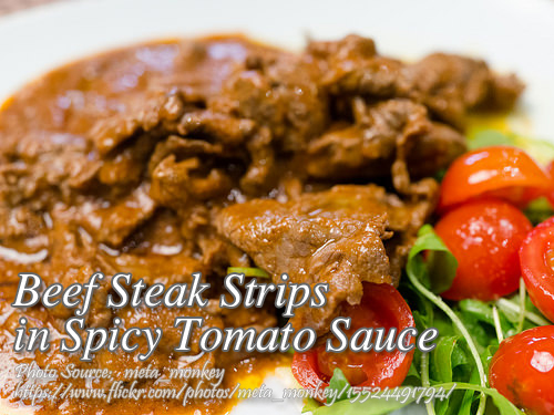 Beef Strips in Spicy Tomato Sauce