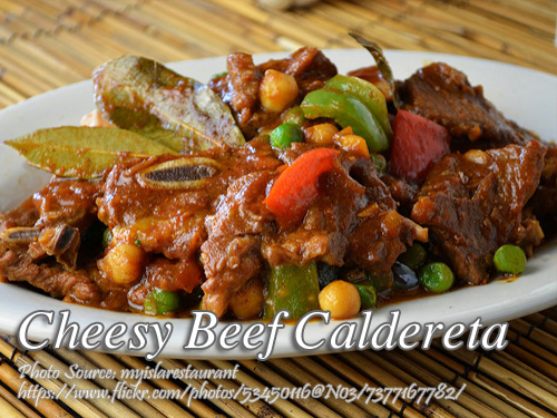 Cheesy Beef Caldereta