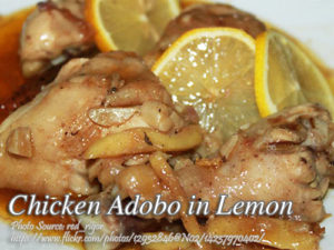 Chicken Adobo with Lemon