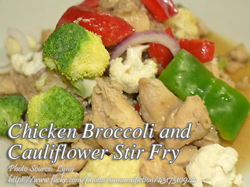 Chicken Brocolli and Cauliflower Sir Fry