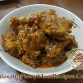 Cheesy Chicken Caldereta with Pickles