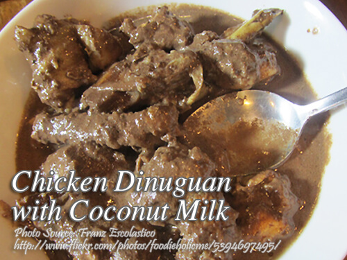 Chicken Dinuguan with Coconut Milk