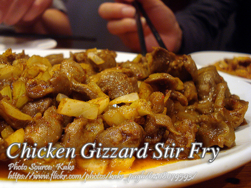 Chicken Gizzard Stir Fry