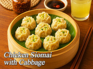 Chicken Siomai with Cabbage Pin It!