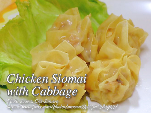 Chicken Siomai with Cabbage