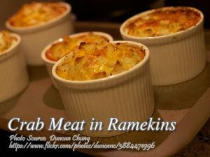 Crab Meat in Ramekins