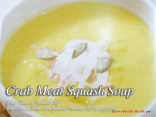 Crab Meat Squash Soup