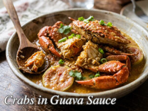 Crabs in Guava Sauce Crabs with Guava Sauce