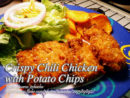 Crispy Chili Chicken with Potato Chips