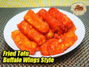 Fried Tofu Buffalo Wings Style Pin It!