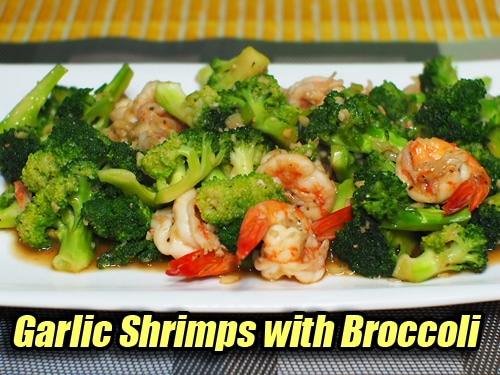 Garlic Shrimps with Broccoli Pin It!