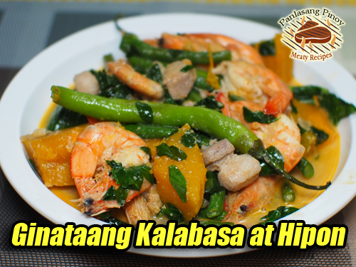 Ginataang Kalabasa at Hipon Pin It!