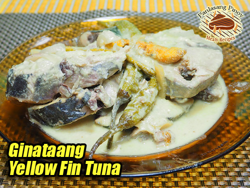 Ginataang Yellow Fin Tuna