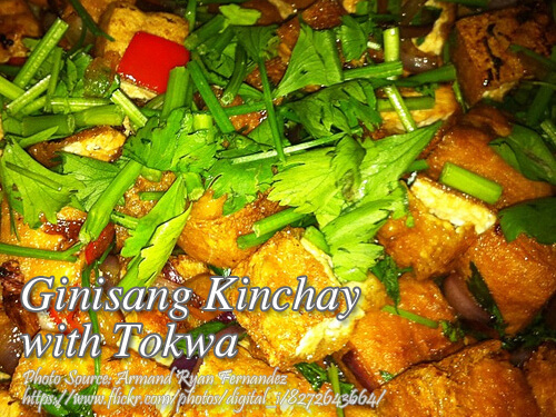 Ginisang Kinchay with Tokwa