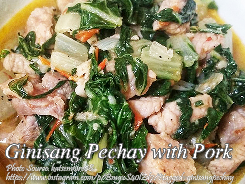 Ginisang Pechay with Pork