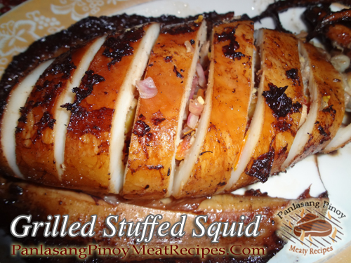 Grilled Stuffed Squid
