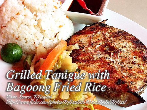 Grilled Tanigue with Fried Rice