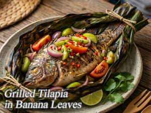 Grilled Tilapia in Banana Leaves Grilled Tilapia Banana Leaves Pin It!