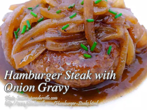 Hamburger Steak with Onion Gravy