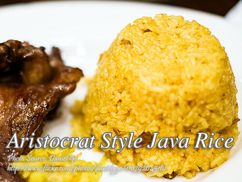 Aristocrat Style Java Rice