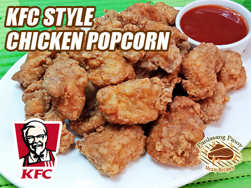 KFC chicken popcorn Pin it!