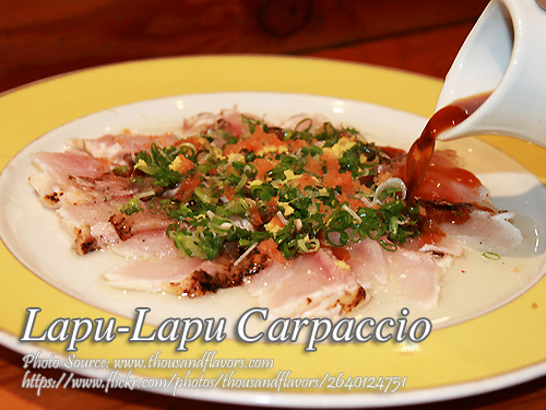 Lapu- lapu Carpaccio