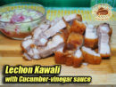 Lechon Kawali with Cucumber Vinegar Sauce