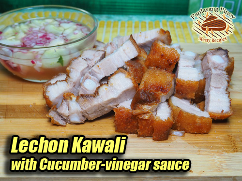 Lechon Kawali Cucumber Vinegar Sauce Pin It!