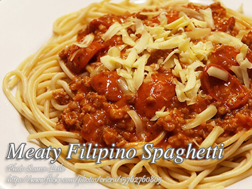 Meaty Filipino Style Spaghetti Panlasang Pinoy Meaty Recipes