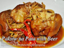 Paksiw na Pata with Beer