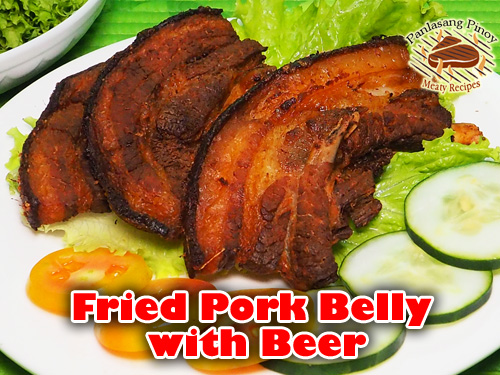 Fried Pork Belly with Beer PIn It!