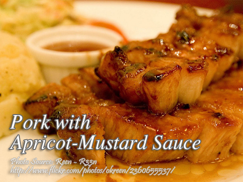 Pork Belly with Fruit Mustard Sauce