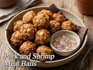 Pork and Shrimp Meat Balls Pork and Shrimp Meat Balls Pin It!