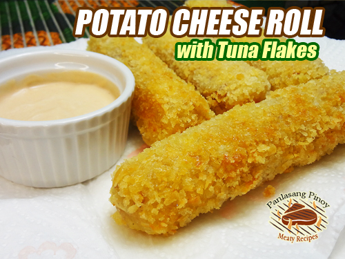 Potato Cheese Rolls with Tuna Flakes. Pin It!