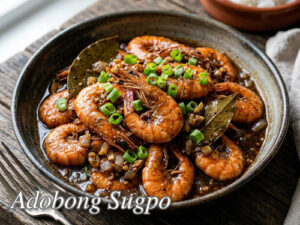 Adobong Sugpo (Baby Prawn Adobo) Adobong Sugpo Pin It!