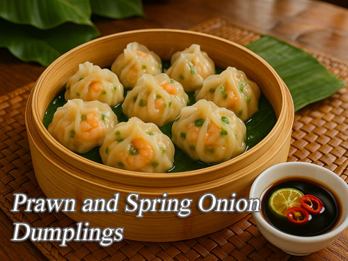 Prawn and Spring Onion Dumplings Pin It!