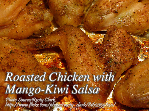 Roasted Chicken with Mango Kiwi Salsa