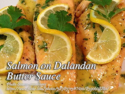 Salmon on Dalandan Butter Sauce