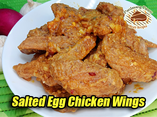 Salted Egg Chicken Wings Pin It!