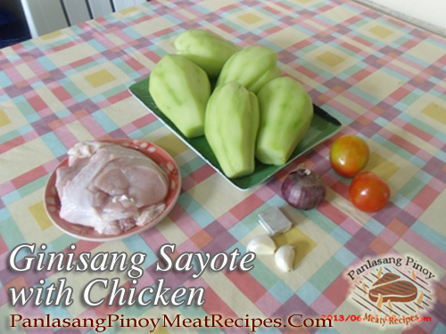 Ginisang Sayote with Chicken