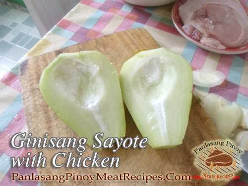 Ginisang Sayote with Chicken
