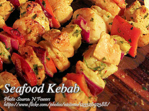 Seafood Kebab